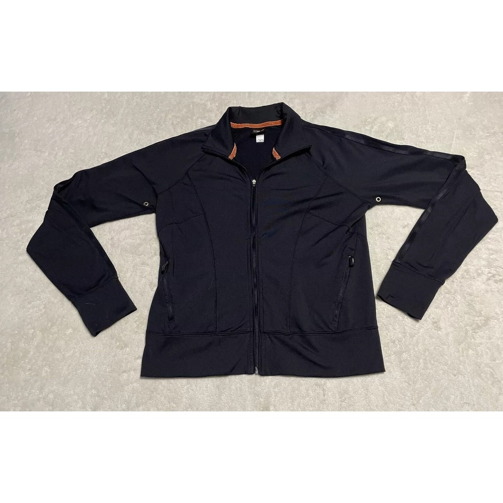 Victoria's Secret Jacket Women's XS Black Windbreaker Long Sleeve VSX